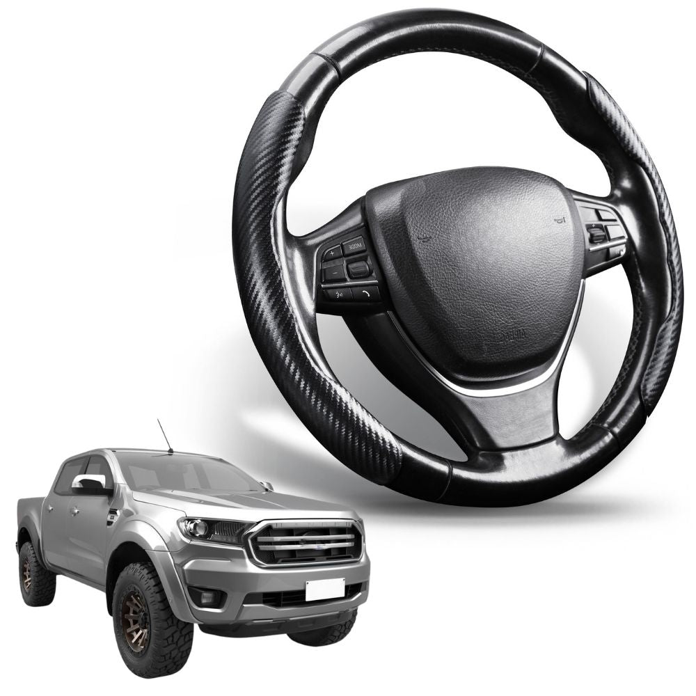 Segmented Steering Wheel Cover for Ford Ranger 2018 - 2022 (PX3 Dual Cab Ute)