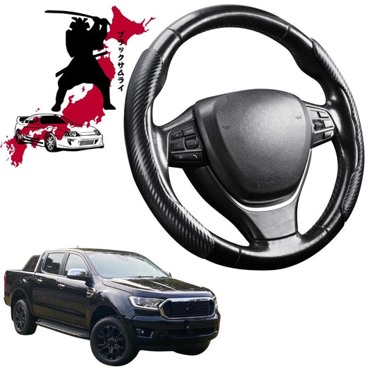 Black Samurai Segmented Steering Wheel Cover for Ford Ranger 2022 - Current PX Mk3