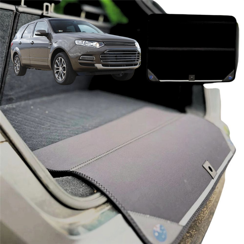 Rear Cargo Boot Bumper Protector for Ford Territory 2011 - 2016 SZ - XL (98 x 55) - Black