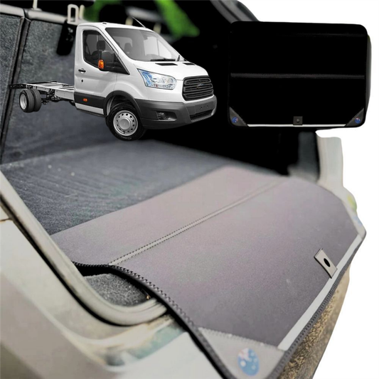 Rear Cargo Boot Bumper Protector for Ford Transit Cab 2014 - Current VO - XL (98 x 55) - Black