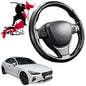 Black Samurai Segmented Steering Wheel Cover for Genesis G70 2017 - Current (IK)
