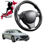 Black Samurai Segmented Steering Wheel Cover for Genesis G80 2017 - 2021 (DH)