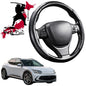 Black Samurai Segmented Steering Wheel Cover for Genesis GV60 2022 - Current
