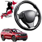 Black Samurai Segmented Steering Wheel Cover for Holden Acadia 2018 - 2021 AC