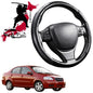 Black Samurai Segmented Steering Wheel Cover for Holden Barina 2005 - 2011 (TK)