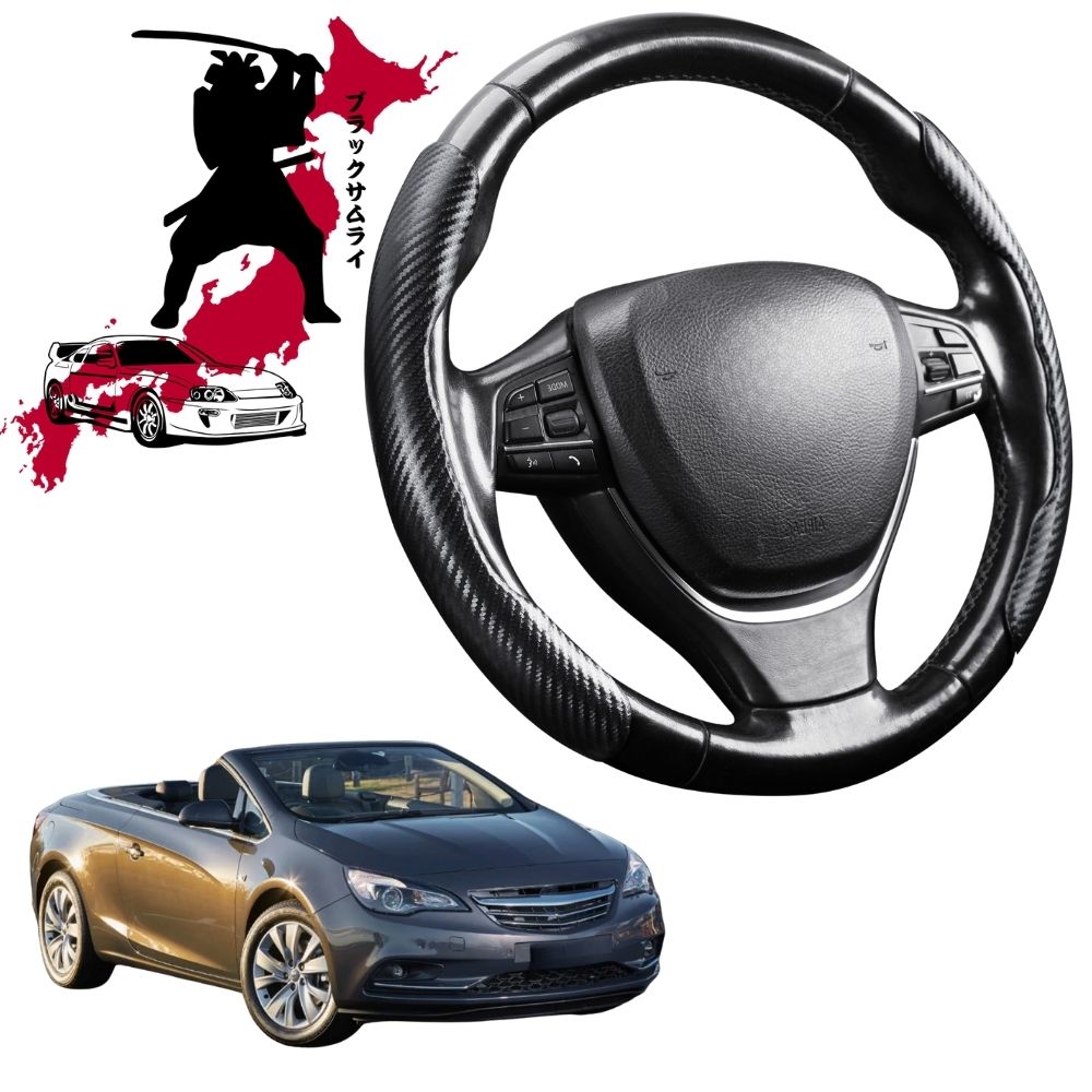 Black Samurai Segmented Steering Wheel Cover for Holden Cascada 2013 - 2019 CJ