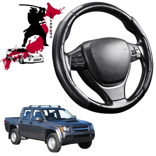 Black Samurai Segmented Steering Wheel Cover for Holden Colorado Ute 2008 - 2012