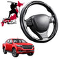 Black Samurai Segmented Steering Wheel Cover for Holden Colorado Ute Dual Cab 2012 - 2020 VE, VF