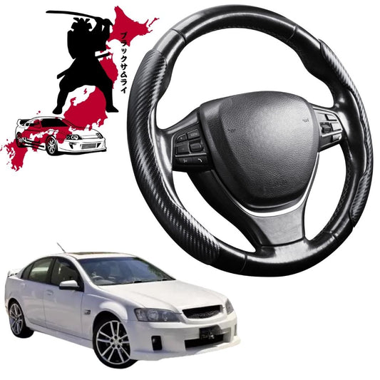 Black Samurai Segmented Steering Wheel Cover for Holden Commodore 2007 - 2013 (VE)