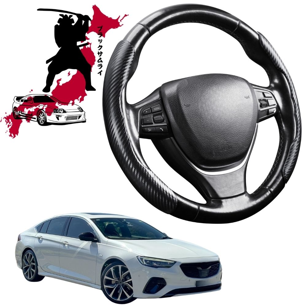 Black Samurai Segmented Steering Wheel Cover for Holden Commodore 2018 - 2020 (ZB)