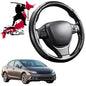 Black Samurai Segmented Steering Wheel Cover for Honda Civic 2012 - 2016 (Sedan, 9th Gen)