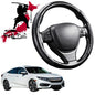 Black Samurai Segmented Steering Wheel Cover for Honda Civic 2016 - 2021 (10th Gen)