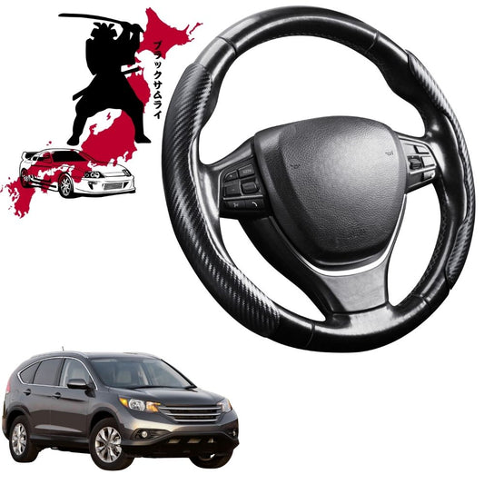 Black Samurai Segmented Steering Wheel Cover for Honda CR-V 2012 - 2017 RM