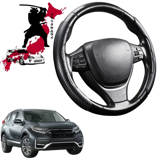 Black Samurai Segmented Steering Wheel Cover for Honda CR-V 2017 - 2022 RW