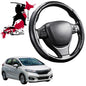 Black Samurai Segmented Steering Wheel Cover for Honda Jazz  2014 - 2021 (FIT GK/GH/GP)