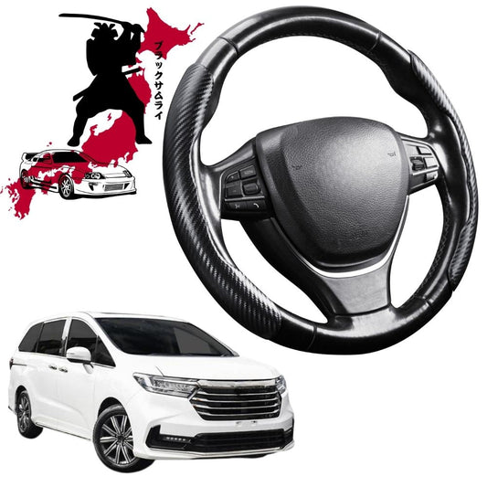 Black Samurai Segmented Steering Wheel Cover for Honda Odyssey 2021 - Current 7 Seater (Vi LX7)