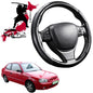 Black Samurai Segmented Steering Wheel Cover for Hyundai Accent 1999 - 2005 LC