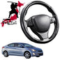Black Samurai Segmented Steering Wheel Cover for Hyundai Elantra 2011 - 2015 MD