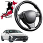 Black Samurai Segmented Steering Wheel Cover for Hyundai i30 N 2021 - Current Sedan