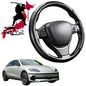 Black Samurai Segmented Steering Wheel Cover for Hyundai IONIQ 6 2022 - Current (CE)