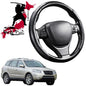 Black Samurai Segmented Steering Wheel Cover for Hyundai Santa Fe 2006 - 2012 CM