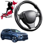 Black Samurai Segmented Steering Wheel Cover for Hyundai Santa Fe 2019 - 2024 (TM)