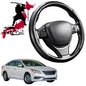 Black Samurai Segmented Steering Wheel Cover for Hyundai Sonata 2015 - 2020 LF