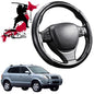 Black Samurai Segmented Steering Wheel Cover for Hyundai Tucson 2004 - 2009 JM