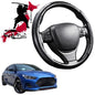 Black Samurai Segmented Steering Wheel Cover for Hyundai Veloster 2018 - 2020 (JS)