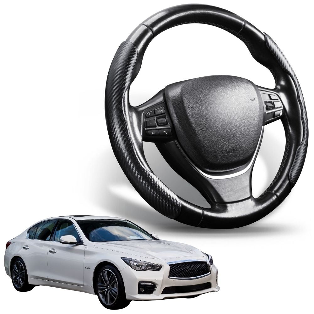 Segmented Steering Wheel Cover for Infiniti Q50 2014 - 2019