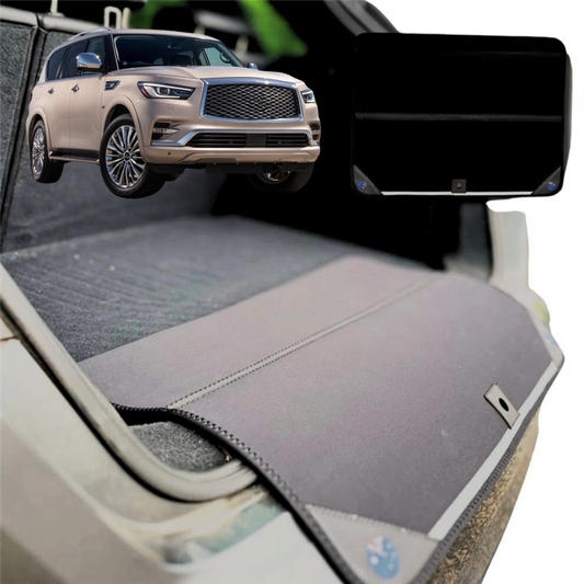 Rear Cargo Boot Bumper Protector for Infiniti QX80 2015 - 2020 Y62 - XL (98 x 55) - Black