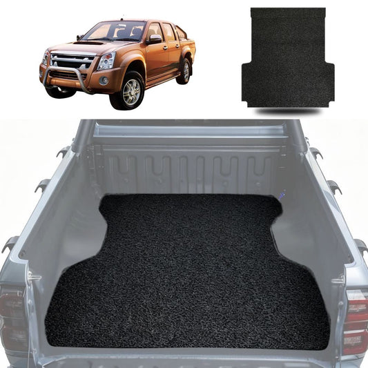 Honeycomb UTE Tub Mat Tray Liner for Isuzu D-Max Crew Cab 2008 - 2011 - Black