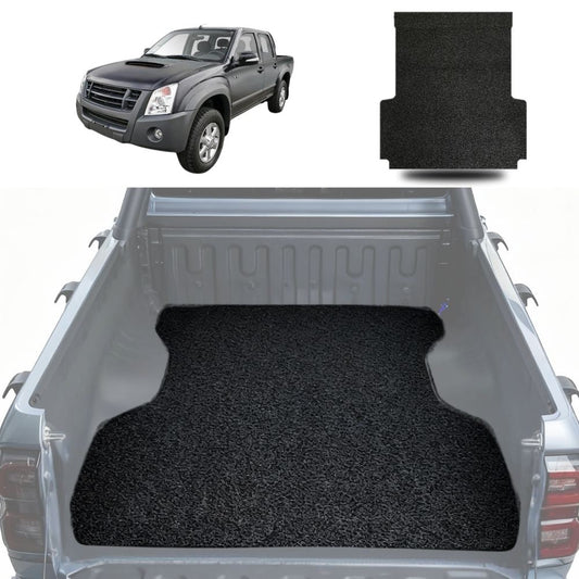 Honeycomb UTE Tub Mat Tray Liner for Isuzu D-Max Crew Cab 2011 - 2020 (RT50/85) - Black