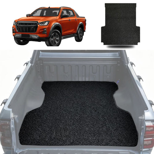Honeycomb UTE Tub Mat Tray Liner for Isuzu D-Max Crew Cab 2020 - Current RG - Black
