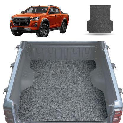 Honeycomb UTE Tub Mat Tray Liner for Isuzu D-Max Crew Cab 2020 - Current RG - Grey