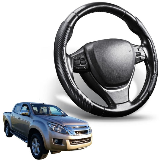 Segmented Steering Wheel Cover for Isuzu D-Max Space Cab 2013 - 2020 RT