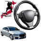 Black Samurai Segmented Steering Wheel Cover for Jaguar XF 2016 - Current (X260)