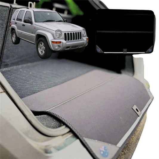 Rear Cargo Boot Bumper Protector for Jeep Cherokee 2002 - 2008 (KJ) - XL (98 x 55) - Black