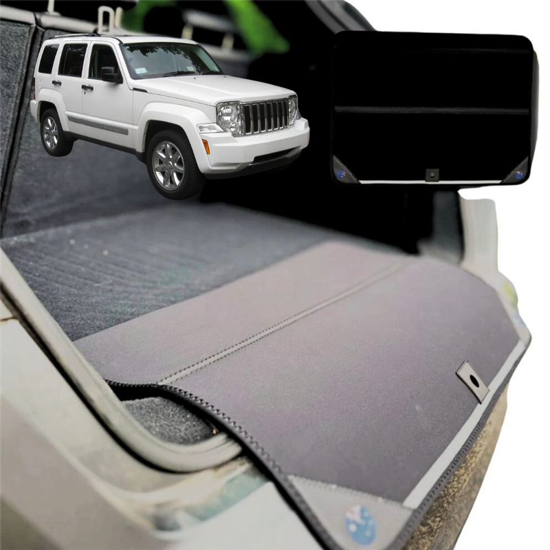 Rear Cargo Boot Bumper Protector for Jeep Cherokee 2008 - 2013 (KK) - XL (98 x 55) - Black