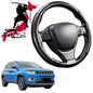 Black Samurai Segmented Steering Wheel Cover for Jeep Compass 2017 - Current M6