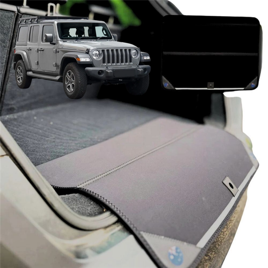 Rear Cargo Boot Bumper Protector for Jeep Wrangler 2018 - Current (4-Door JL) - XL (98 x 55) - Black
