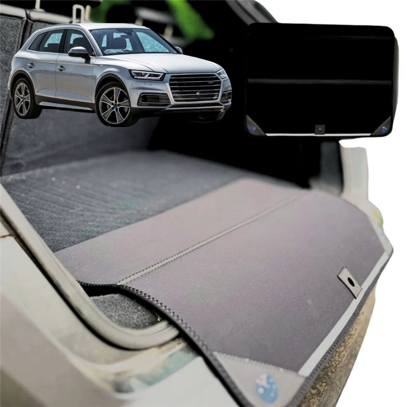Rear Cargo Boot Bumper Protector for Audi Q5 SQ5 2009 - 2017 (8R) - XL (98 x 55) - Black