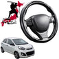 Black Samurai Segmented Steering Wheel Cover for Kia Picanto 2011 - 2016 (TA)