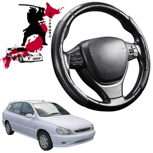 Black Samurai Segmented Steering Wheel Cover for Kia Rio 2000 - 2005 (DC)