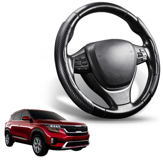 Segmented Steering Wheel Cover for Kia Seltos 2019 - Current (KX3 SP2c)