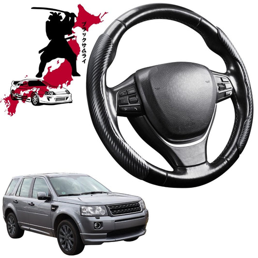 Black Samurai Segmented Steering Wheel Cover for Land Rover Freelander 2007 - 2014 (Series 2)