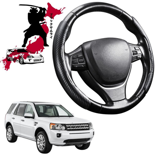 Black Samurai Segmented Steering Wheel Cover for Land Rover Freelander 2014 - Current L359