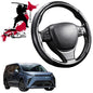 Black Samurai Segmented Steering Wheel Cover for LDV Mifa 9 2021 - Current (7 Seater)