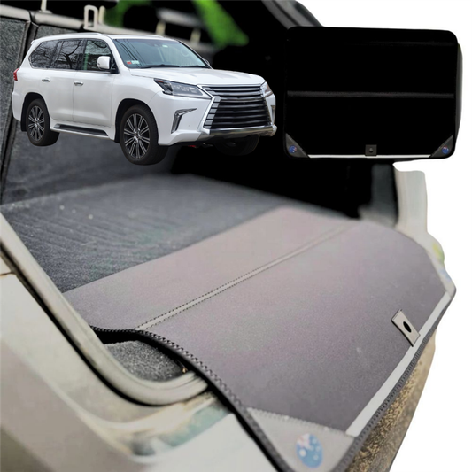 Rear Cargo Boot Bumper Protector for Lexus LX 2008 - 2020 (J200) - XL (98 x 55) - Black