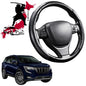 Black Samurai Segmented Steering Wheel Cover for Mahindra XUV700 2021 - Current